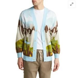 PacSun Scenic Cotton V-Neck Cardigan sz M